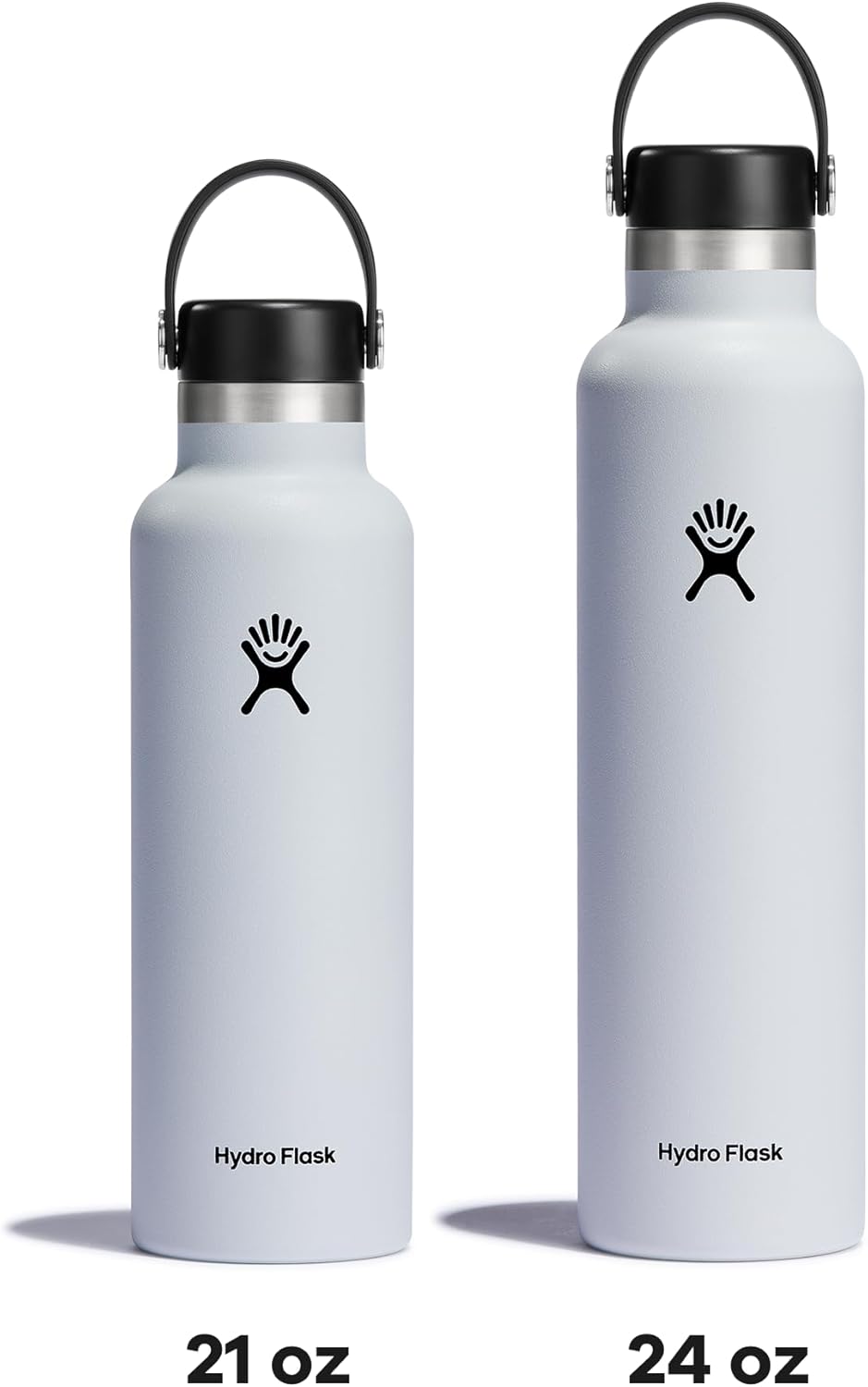 Hydro Flask Water Bottle - Insulated Stainless Steel - Non Spill, Leakproof in 24 Oz White