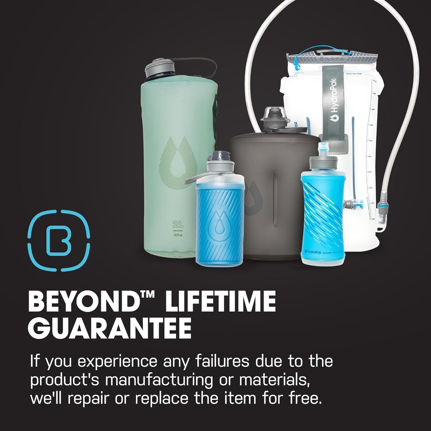 HydraPak | Polar Bottle - Polar Sport Insulated Water Bottle - BPA-Free, Sport & Bike Squeeze Bottle with Handle (Splash Multi, 600ml / 20oz)