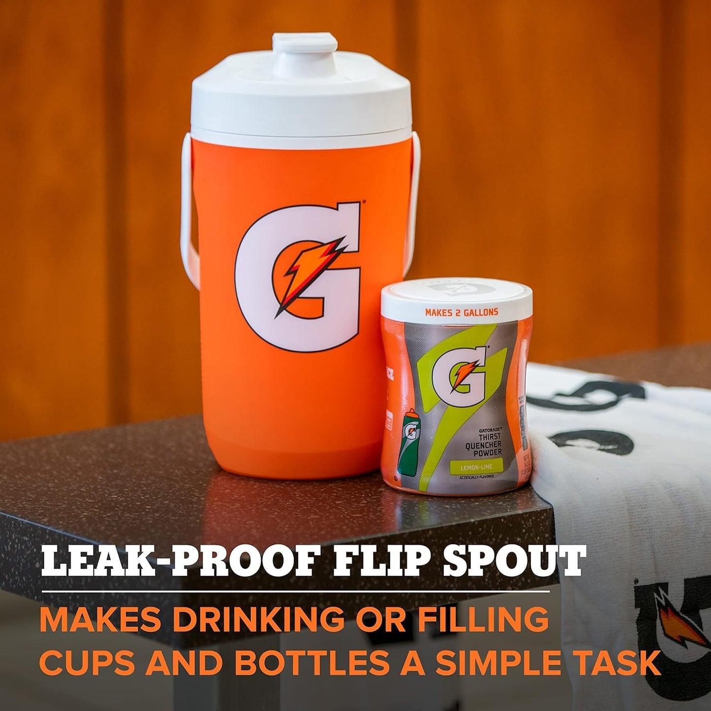 Gatorade Half Gallon Cooler Jug, Sports Hydration Jug, BPA-Free, 64oz, Double Wall Insulation