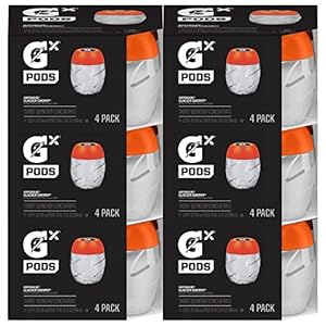 Gatorade Gx Hydration System, Non-Slip Gx Squeeze Bottles Or Gx Sports Drink Concentrate Pods, 4 Count (Pack of 6)