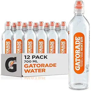 Gatorade Water, 700ML Sports Cap (Pack of 12)