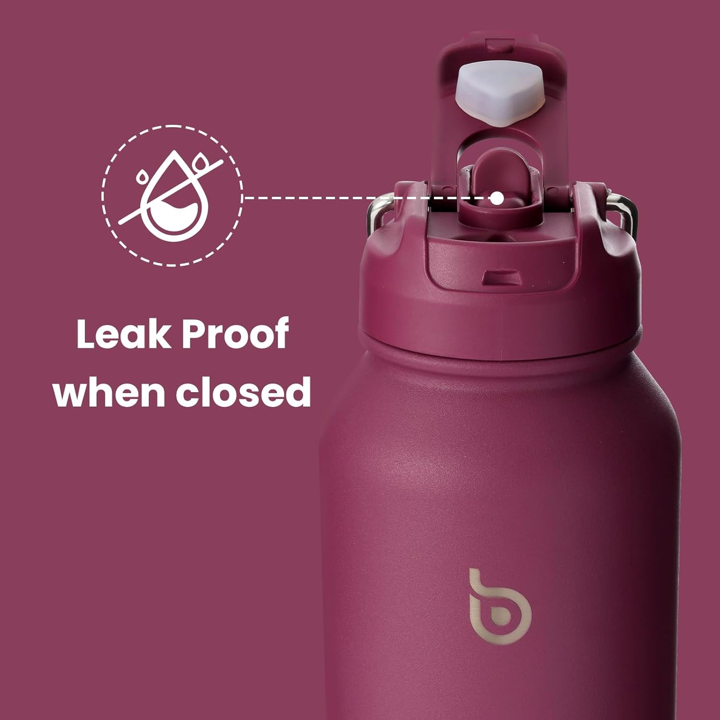 BOTTLE BOTTLE 40 oz sports water bottle stainless steel insulated water bottle with straw and pills holder