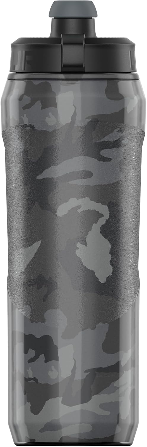 Under Armour UA 28oz Playmaker Squeeze Insulated 2 Black Steel Camo OSFA