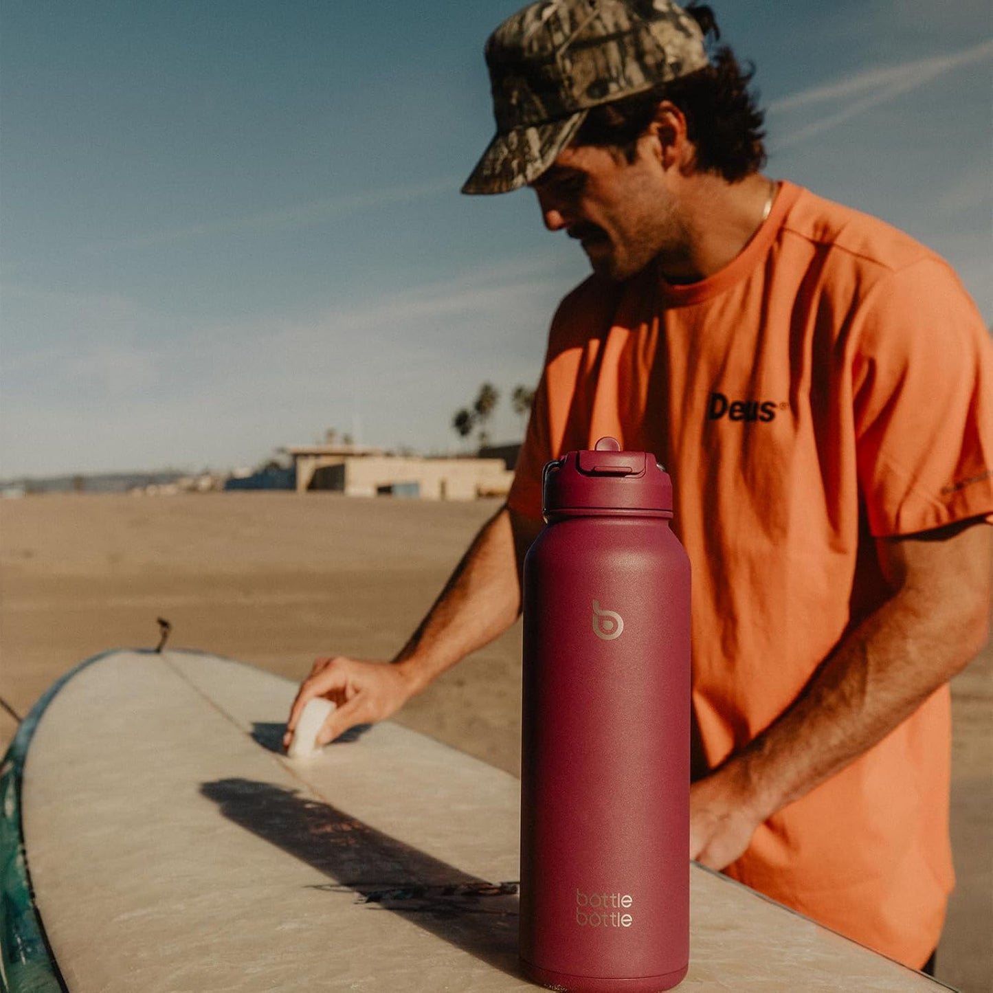 BOTTLE BOTTLE 40 oz sports water bottle stainless steel insulated water bottle with straw and pills holder